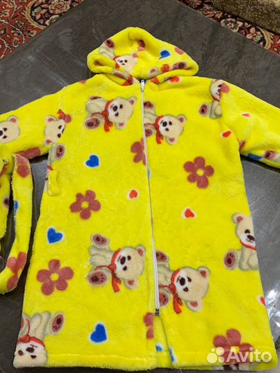 Детский махровый халат новый