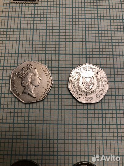 Монеты сша,Австрия,Кипр,Англия