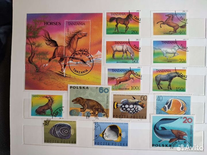 Почтовые марки СССР и других стран