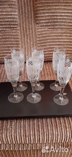 Фужеры хрустальные СССР