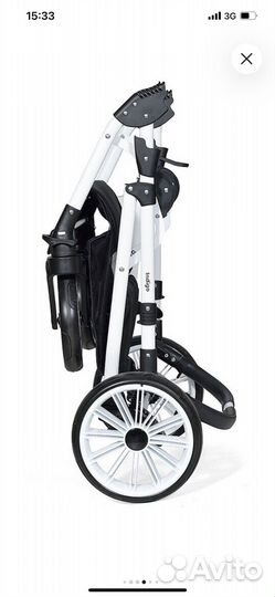 Коляска детская Indigo Alpina (2 в 1) Серая