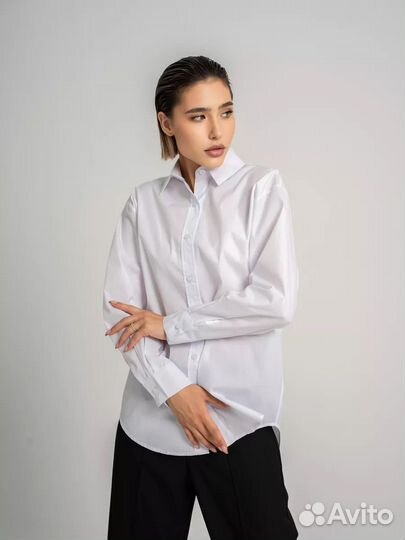 Рубашка оверсайз белая