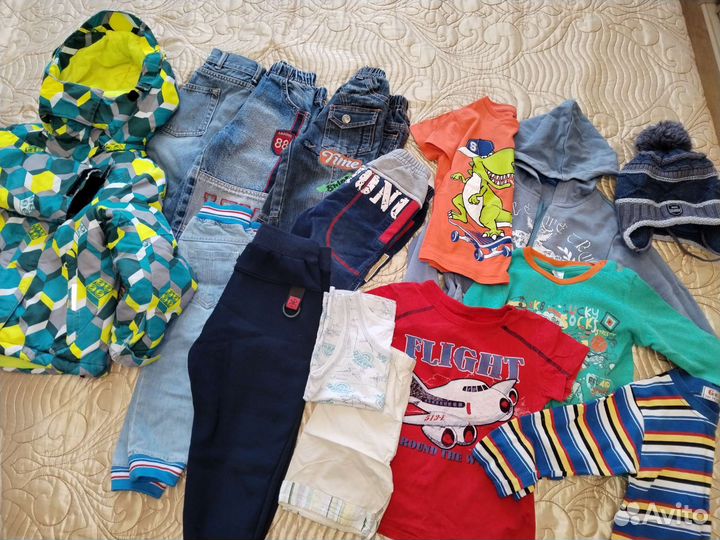 Вещи на мальчика 2-4 года. Пакетом