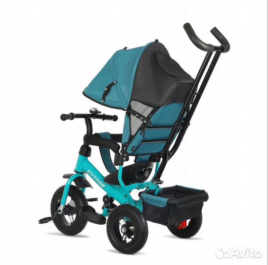 Коляска велосипед резиновые колеса