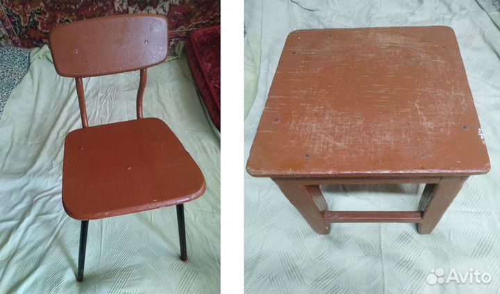 Табурет и детский стульчик СССР