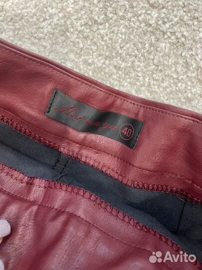 Юбка-шорты кож зам