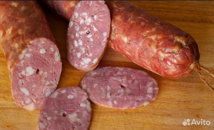 Колбаса копченая на фруктовых опилках