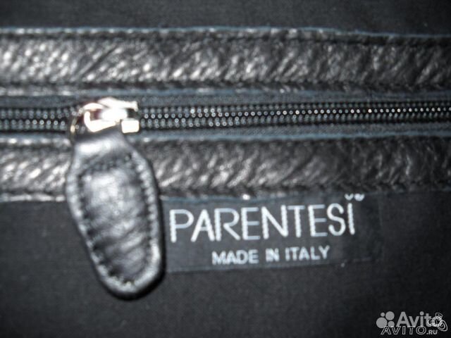 Большая коженая сумка Parentesi. оригинал, новая