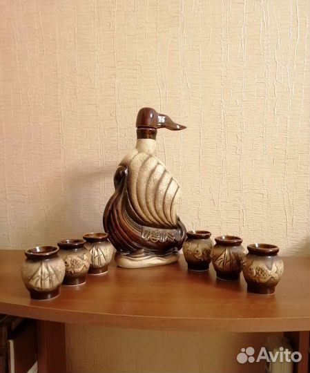 Штоф керамика/Новый/графин/сувенир/сосуд/алкоголь