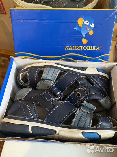 Сандали капитошка, кожа,26
