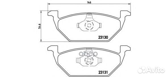 P85041 633 20 колодки дисковые п VW Golf 1.4