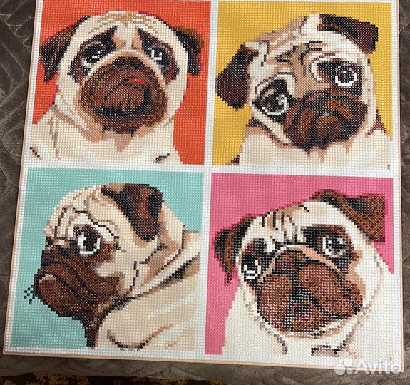 Готовая картина из алмазной мозаики