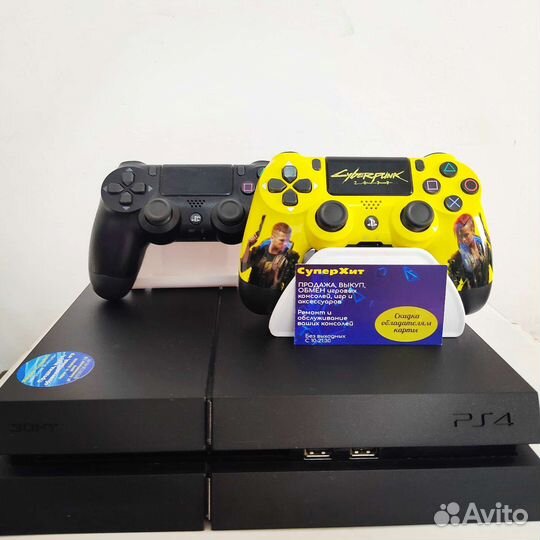 PS4 500 GB+2геймпада. Новая ревизия.Магазин