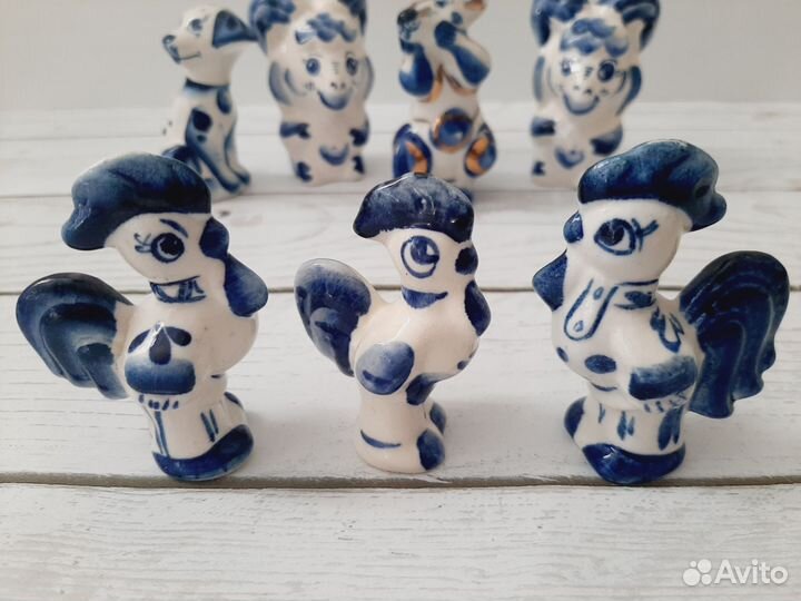 Коллекционные фигурки Гжель Статуэтки Гжель