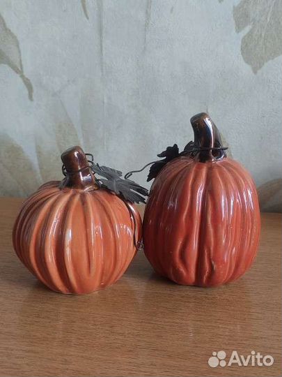 Керамическая декоративные фигурки тыква