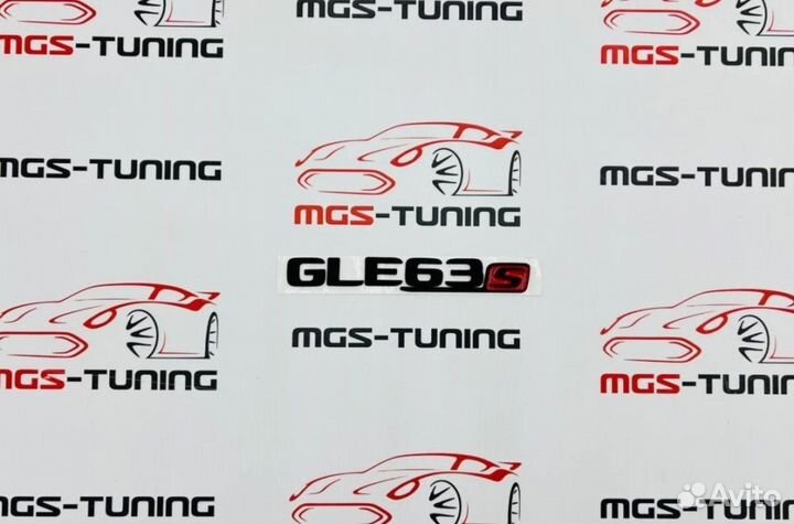 Шильдик GLE 63s черный