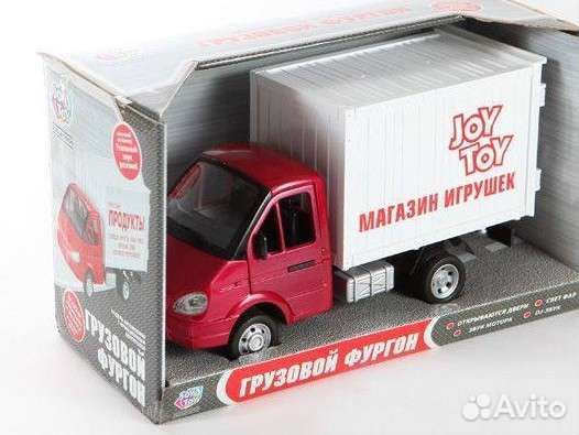 Большая инерционная игрушка Газель 1/27 звук свет