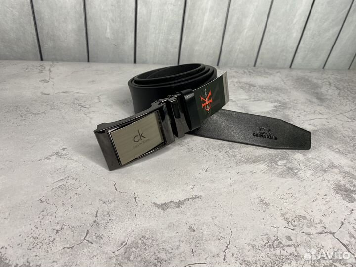 Мужской ремень Calvin Klein Кожаный