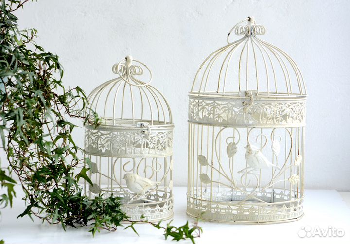 Декоративная клетка металлическая большая 1 шт