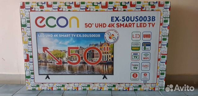 Телевизоры новые Econ 50 127см 4k Smart Tv Yandex купить в Калининграде ...