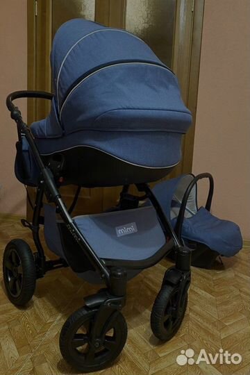 Коляска 3 в 1 Tutis mimi Style джинс