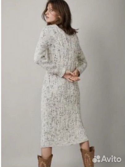 Massimo dutti платье-свитер миди