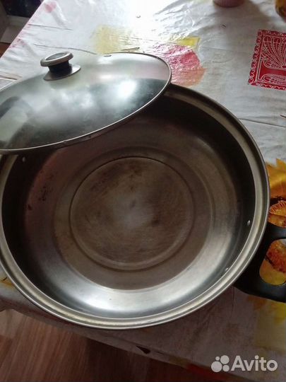 Сковорода из нержавеющей стали д 35 с крышкой