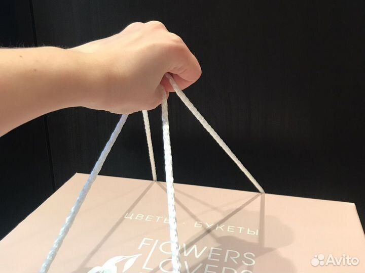 Подарочная коробка для цветов большая