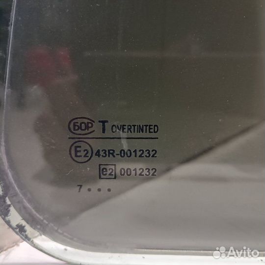 Стекло заднее правое УАЗ Patriot змз 409 2007