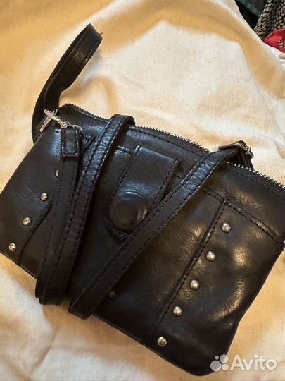 Сумка женская черная кожа новая Испания