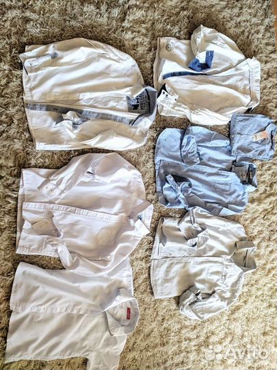 Рубашки брендовые на мальчика 140-164, новое и бу