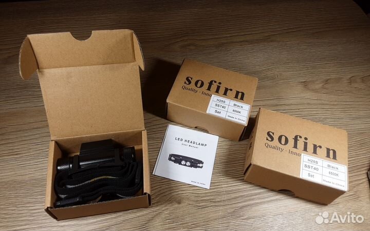 Налобный фонарь Sofirn с аккумулятором 18650