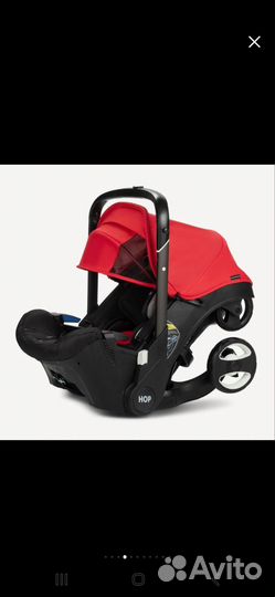 Коляска автокресло Hop red