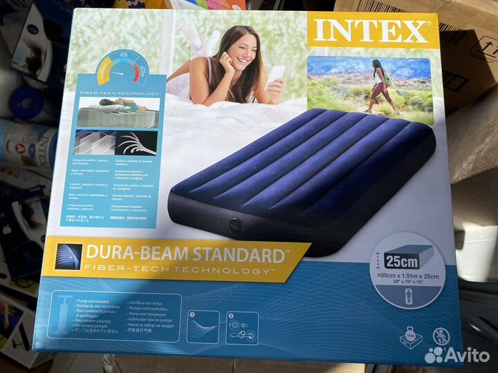 Матрас надувной intex двухместный 137 см