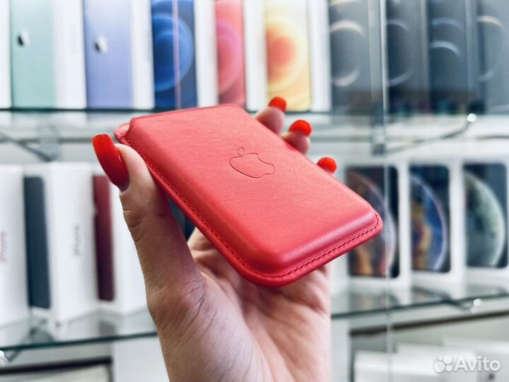 Картхолдер на магните Learher Wallet MagSafe