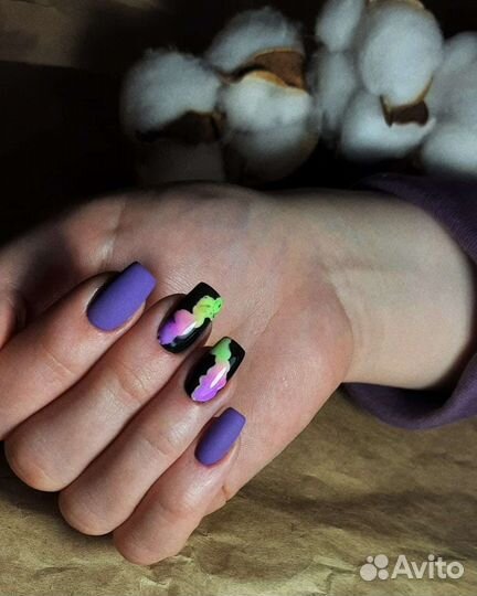 Гель-лак + маникюр