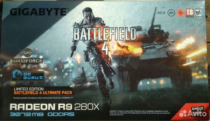 Видеокарта Gigabyte Radeon R9 280X 3gb ddr5