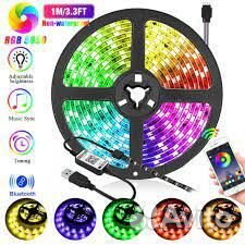 LED светодиодная лента 5050 RGB 5 м. с Bluetooth