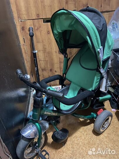 Детский велосипед с ручкой бу