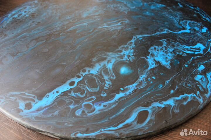 Картина флюид арт интерьерная