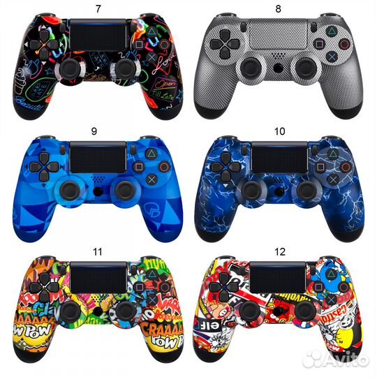 Джойстик Dualshock ps4 с принтом/ Геймпад Sony PS4