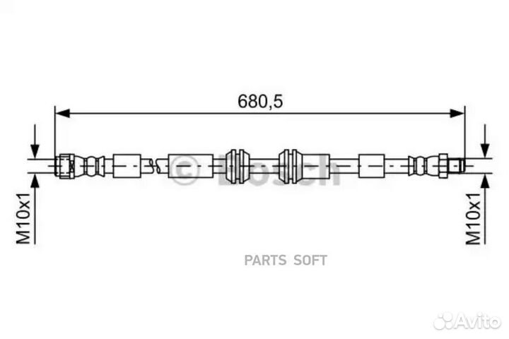 Bosch 1987481734 Тормозной шланг