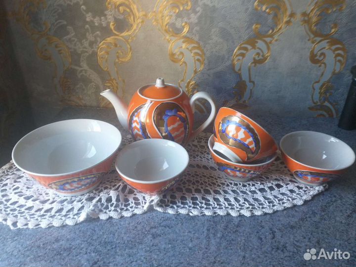 Сервиз чайный с пиалами СССР 