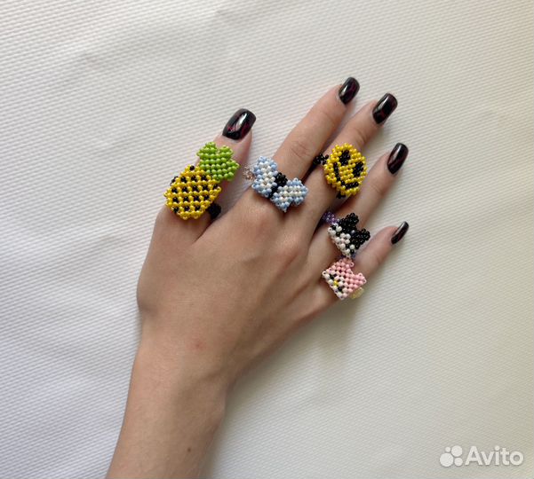 Колечки из бисера