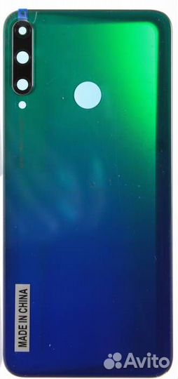 Задняя крышка для Huawei P40 Lite E Синяя (Со стек