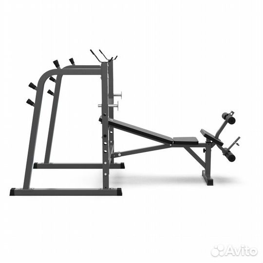 Скамья со стойками под штангу DFC D709