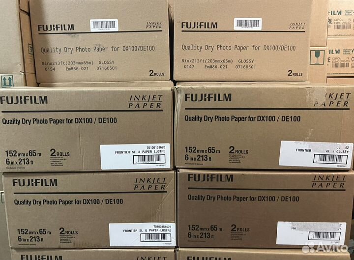 Fujifilm Фотобумага Химия Картриджи DX100 DE100