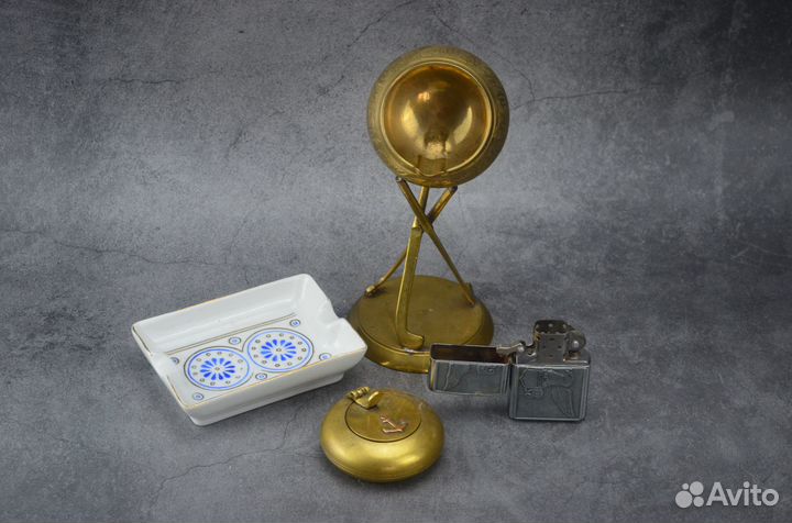 Набор пепельниц и зажигалка