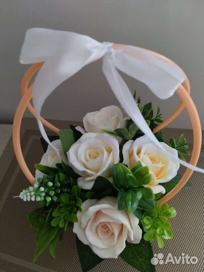 Букет роз из мыла