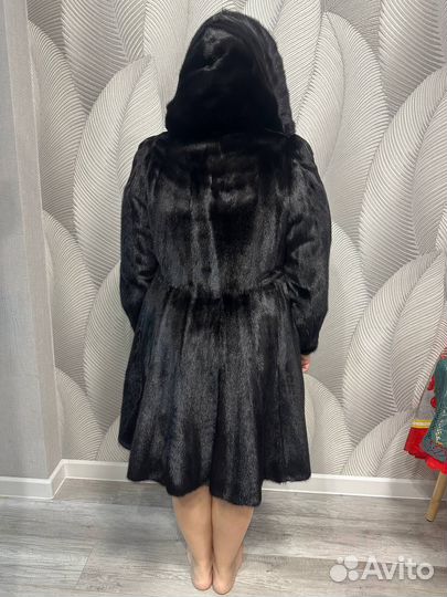 Шуба норковая 48 50 черная